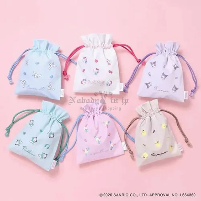 Sanrio After school memories系列收納束口袋