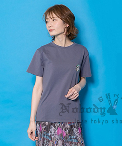 Scolar附透明包小刺繡短袖上衣組
