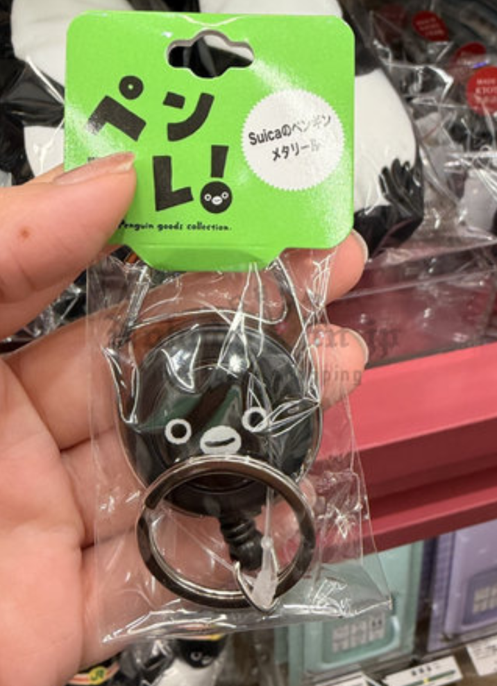  Suica企鵝大頭雙面伸縮繩吊飾
