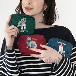 可愛動物刺繡立體收納包 特價