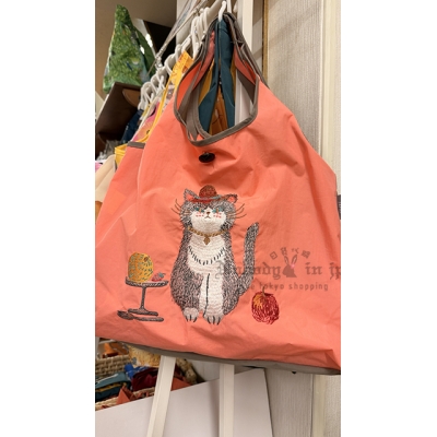 Si-shu刺繡雙色2way折疊購物袋 特價