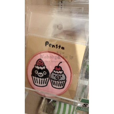 Suica企鵝圓形刺繡燙布貼