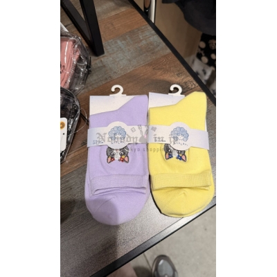 Scolar刺繡貓咪短襪