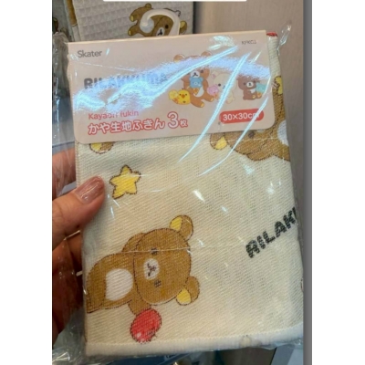 San-X懶熊3入抹布組