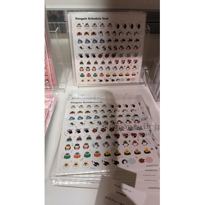 企鵝市集期間限定展多款小貼紙組