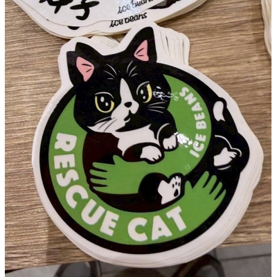 飛び猫商店造型貼紙