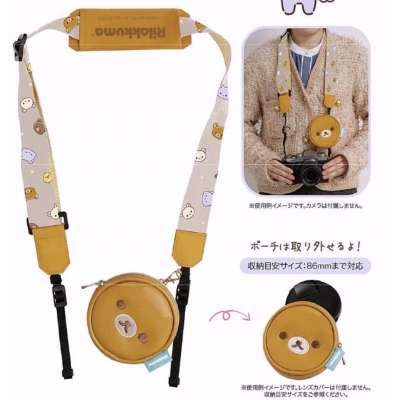 San-X懶熊新朋友アワワネコ相機背帶 特價-此為預約品10月出貨