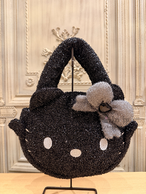 Sanrio kitty 黑銀天使系列閃亮手提包 原價1299特價850