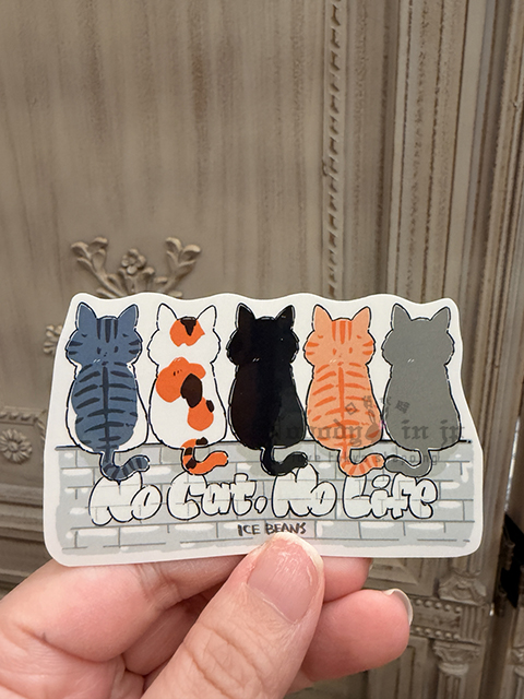 飛び猫商店造型貼紙 現貨