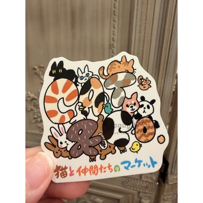 飛び猫商店造型貼紙 現貨