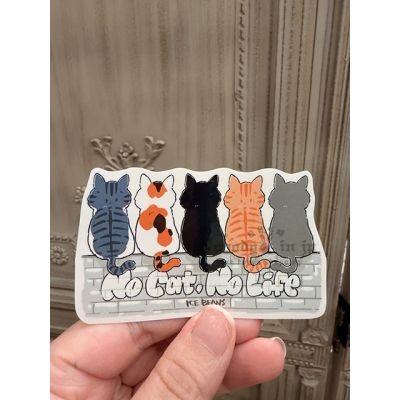 飛び猫商店造型貼紙 現貨