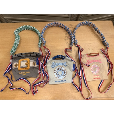 Ball&Chain迷你刺繡袋+背縄繩組 現貨