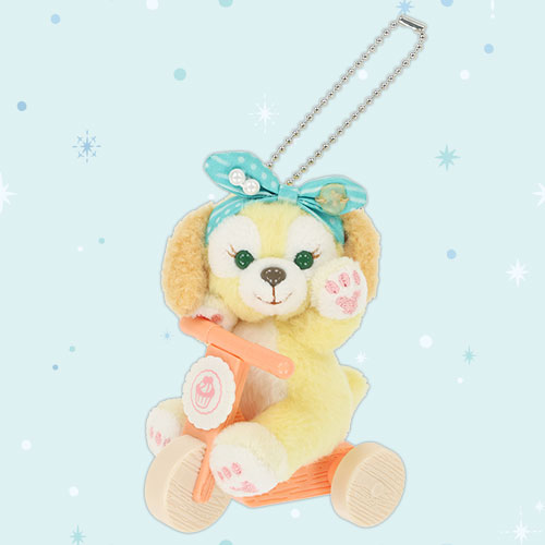 迪士尼樂園海洋25週年紀念達菲與好友們系列第二彈騎乘三輪車絨毛吊飾