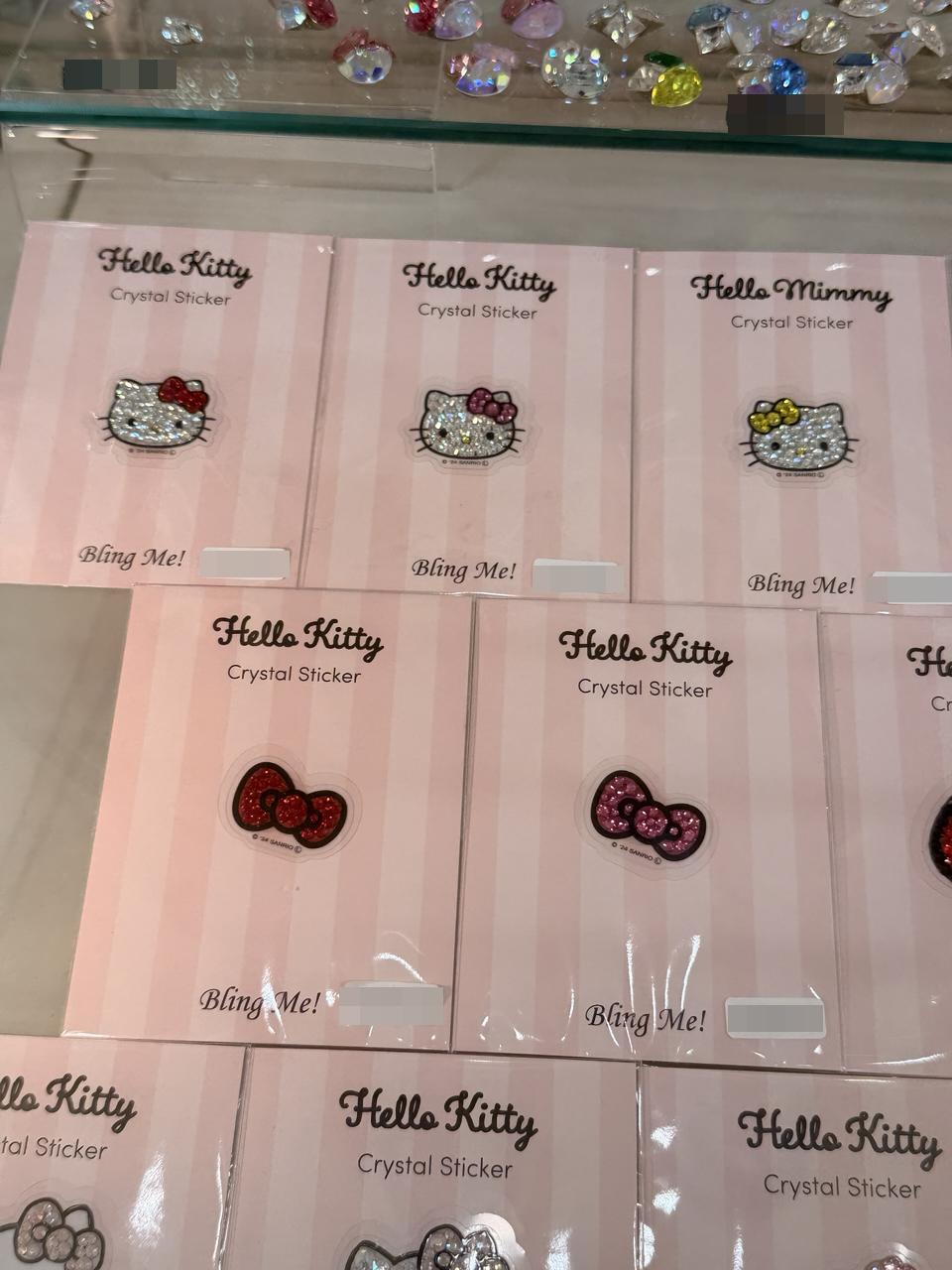 Sanrio 水鑽點綴透明貼紙