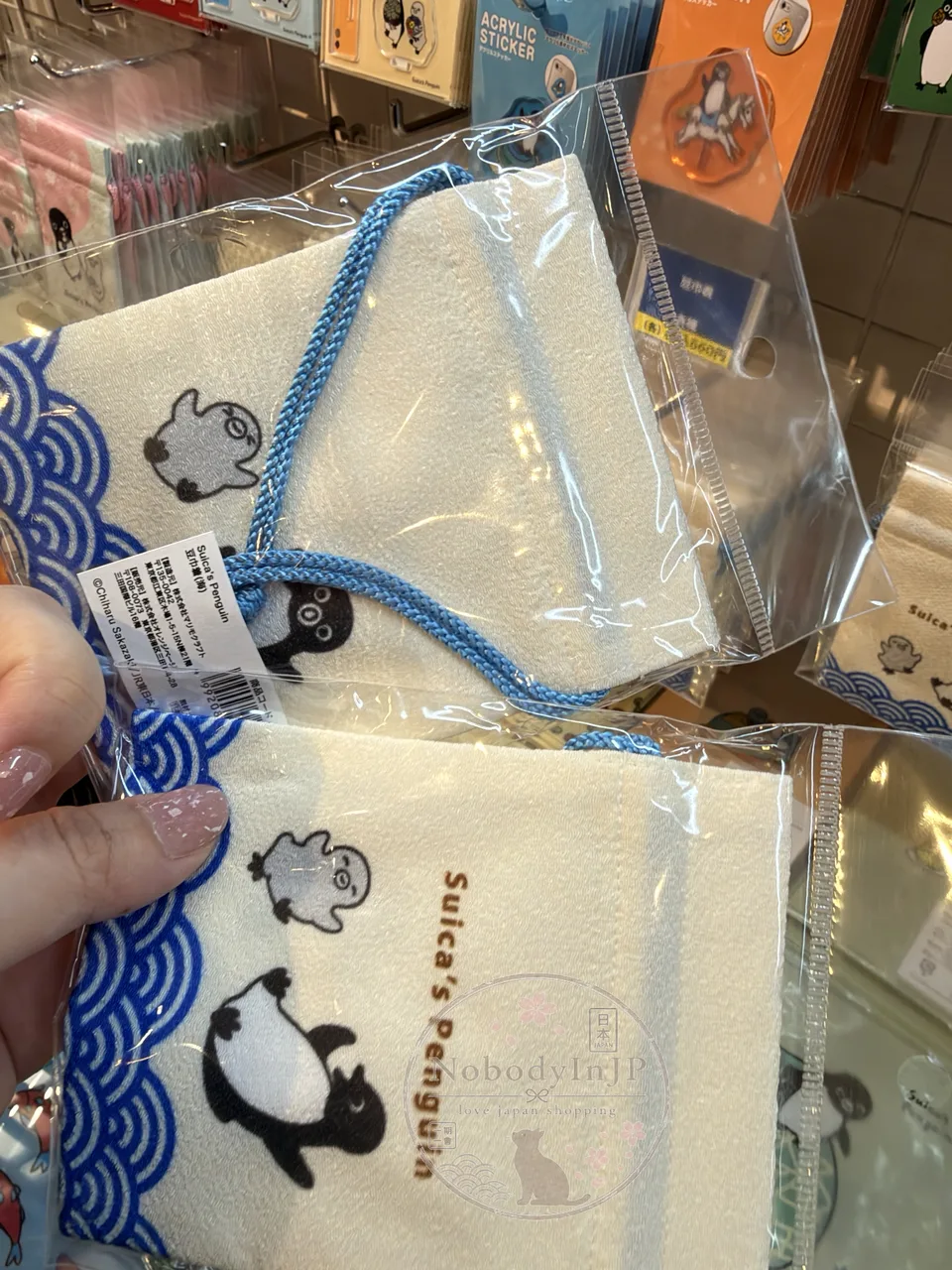 Suica企鵝日本製迷你束口袋