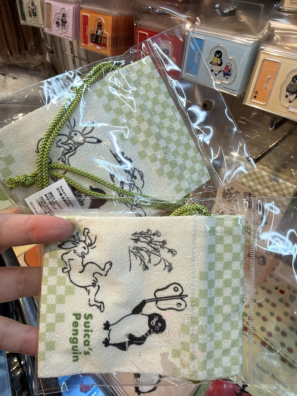 Suica企鵝日本製迷你束口袋
