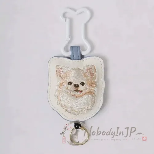 FLOWERING犬系刺繡伸縮繩吊飾 特價