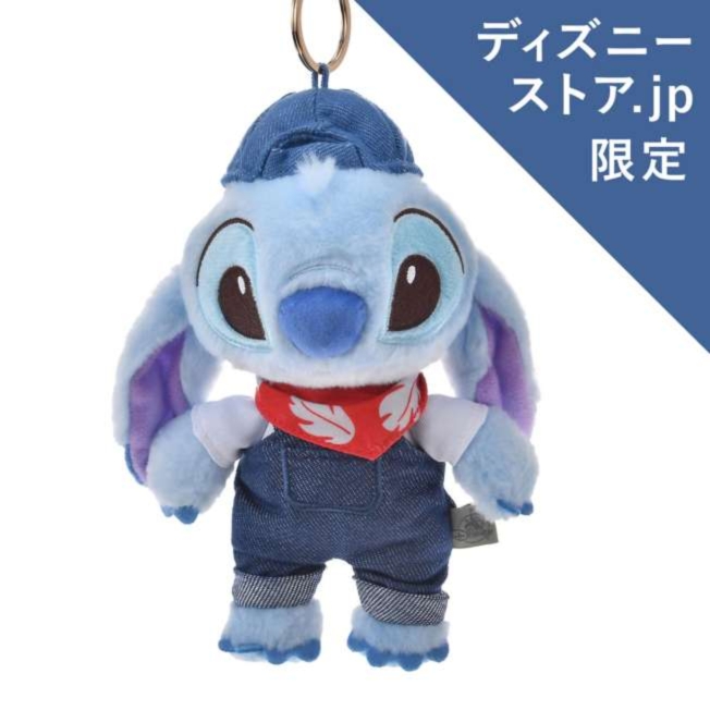 【ディズニーストア.jp限定】スティッチ ぬいぐるみキーホルダー・キーチェーン Denim Stitch (4).jpg