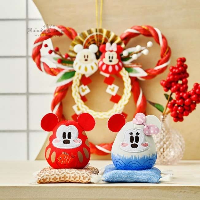 ミッキー＆ミニー ぬいぐるみ NEW YEAR DARUMA 2026 (2)_結果.jpg