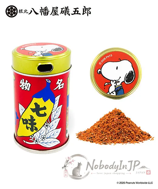 銀座三越SNOOPY期間限定展七夕系列八幡屋宜礒五郎七味粉