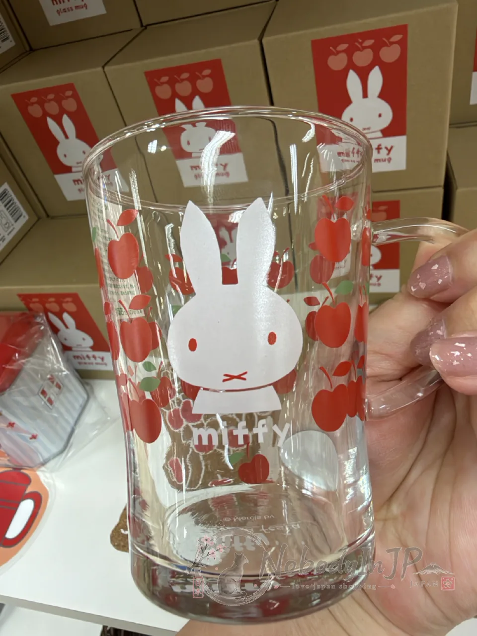 Miffy米菲兔2026期間限定展耐熱把手玻璃杯
