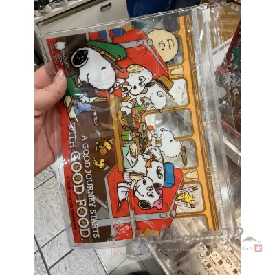史努比 PEANUTS 東京車站限定PVC透明夾鏈袋