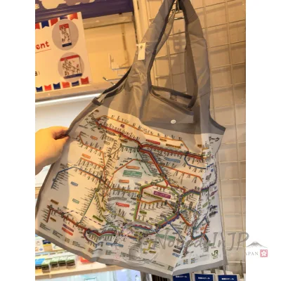 日本JR東日本東京近郊路線圖系列折疊購物袋