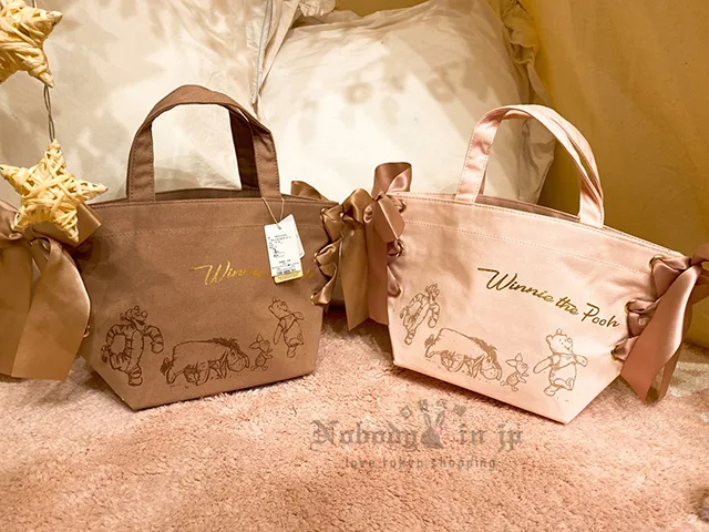 Maison de FLEUR小熊維尼聯名雙蝴蝶結手提包 特價出清現貨原價2100