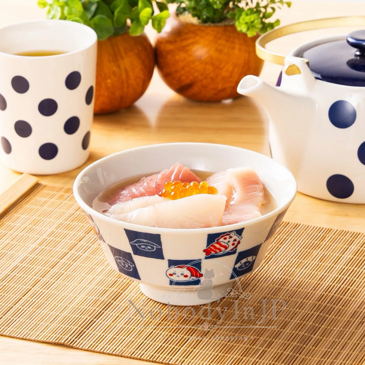 吉伊卡哇壽司系列陶瓷蓋飯碗