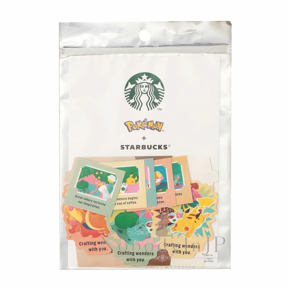 Starbucks x 寶可夢聯名13入貼組