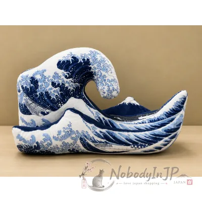 大英博物館江戶世界名畫系列葛飾北齋神奈川沖浪裏抱枕