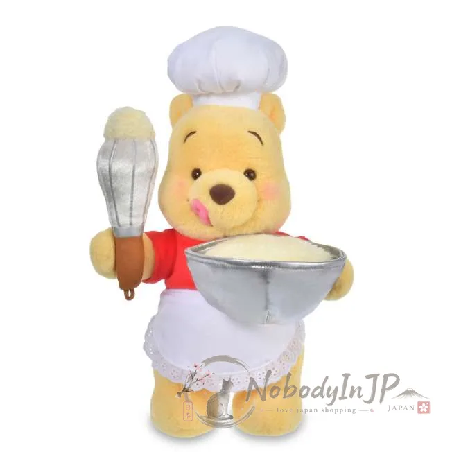 迪士尼商店廚師維尼HUNNY DAY系列絨毛娃娃