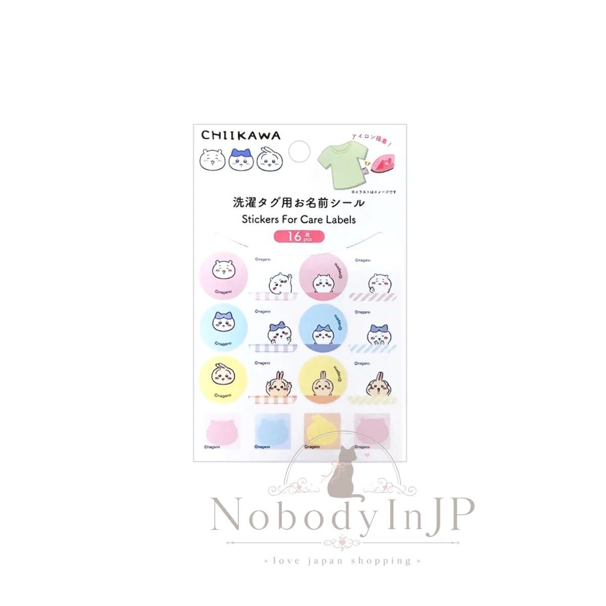 吉伊卡哇動畫版16入水洗姓名貼