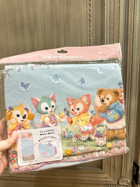 迪士尼樂園達菲 雪莉玫 傑拉托尼 史黛拉 玲娜貝兒 可琦安 奧樂米拉尋找春天系列長毛巾 特價現貨 原價750
