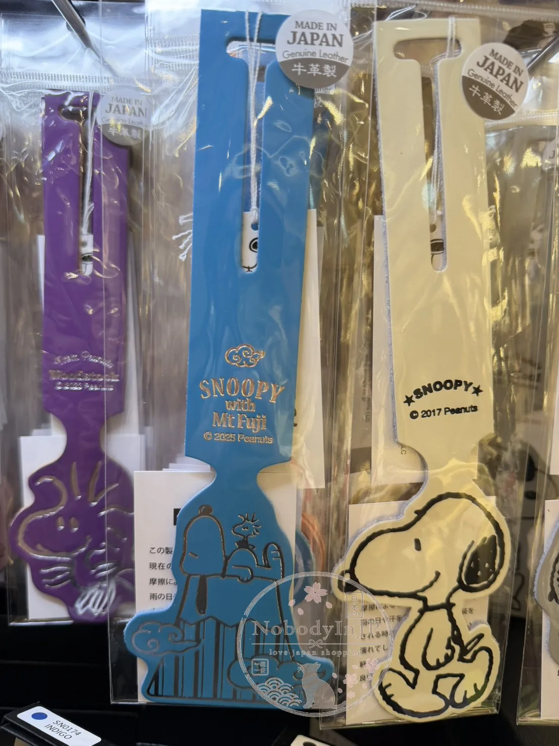 SNOOPY 史努比日本製牛皮行李吊牌