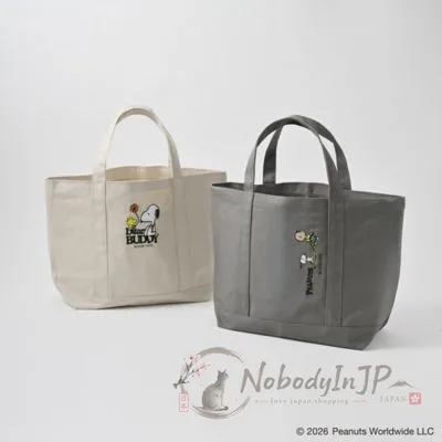 銀座三越SNOOPY期間限定展刺繡帆布手提袋