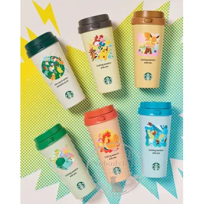 Starbucks x 寶可夢聯名473ml不鏽鋼保冰隨行杯