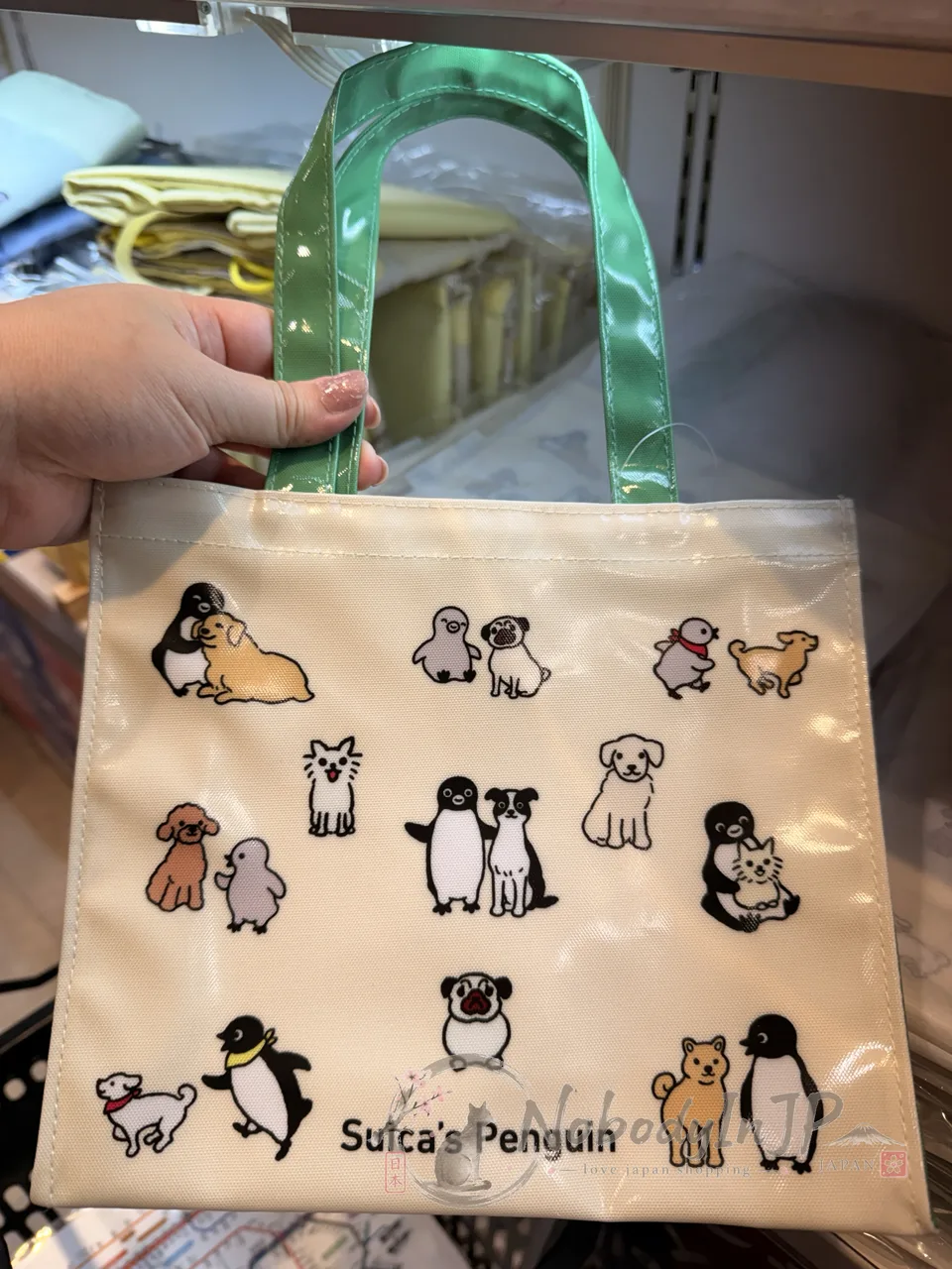 Suica企鵝防水塗層手提袋