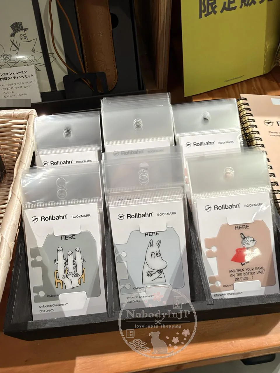 Moomin嚕嚕米Rollbahn書籤背面標籤