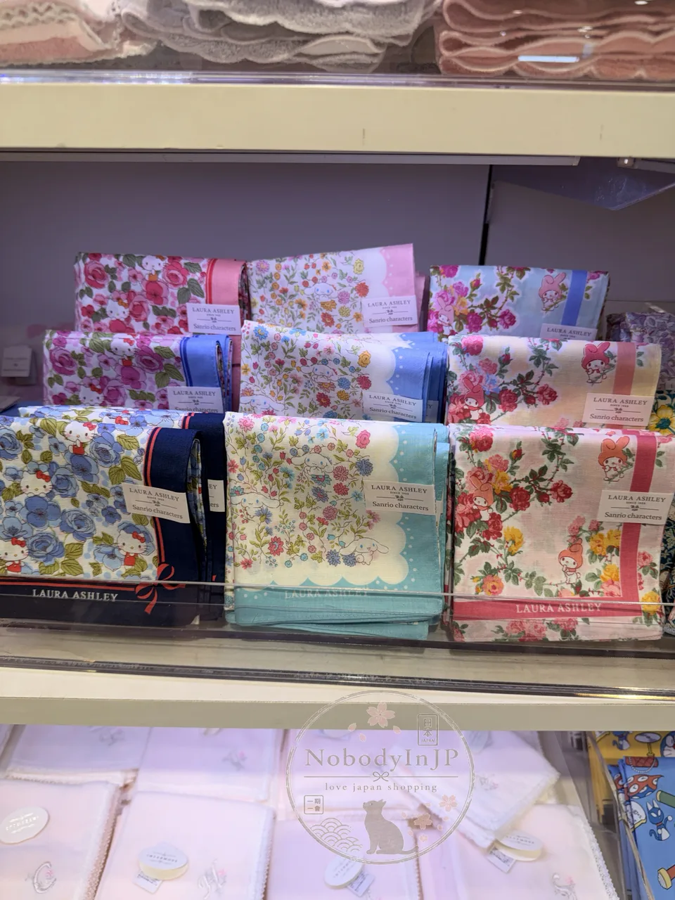Laura Ashley x Sanrio聯名日本製春夏花卉手帕
