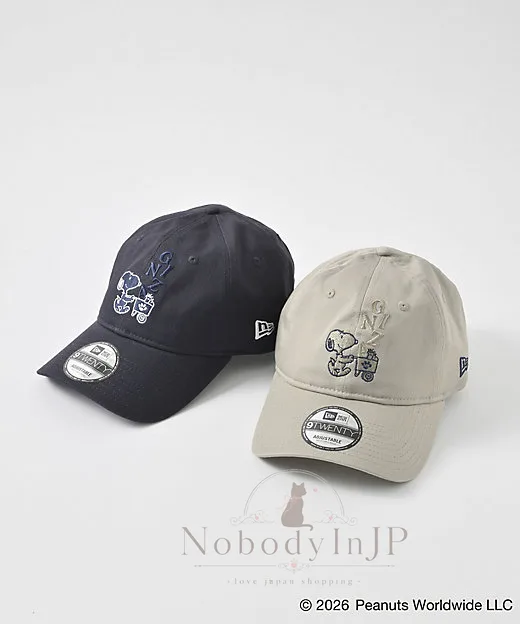 銀座三越SNOOPY期間限定展NEWERA聯名刺繡棒球帽
