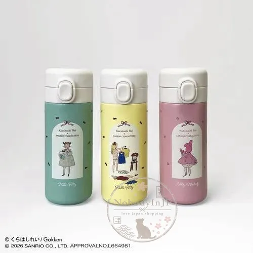 插畫家倉橋玲 x Sanrio聯名350ml彈蓋保溫瓶 特價