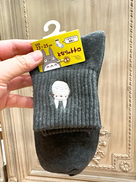 宮崎駿魔女宅急便/龍貓/神隱少女小刺繡直條短襪 特價現貨