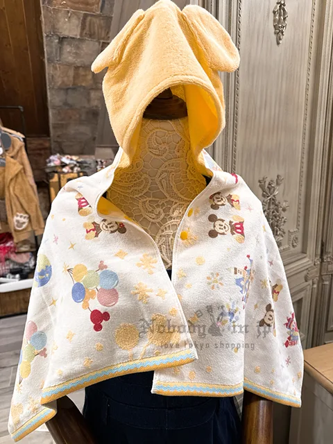 迪士尼樂園44x100cm連帽嬰兒包巾 特價現貨 原價1399