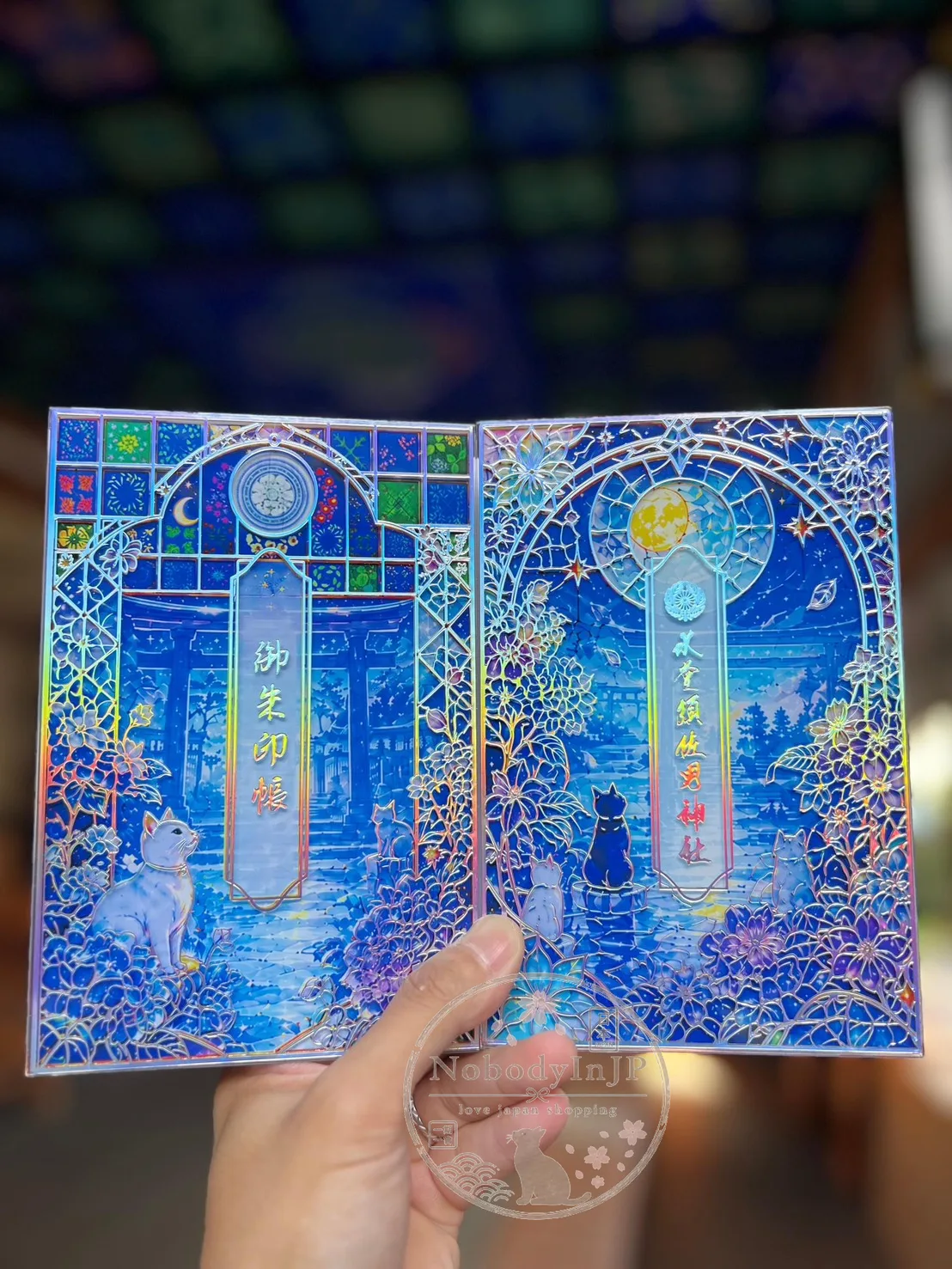 水堂須佐男神社貓咪萬華鏡壓克力御朱印收納本