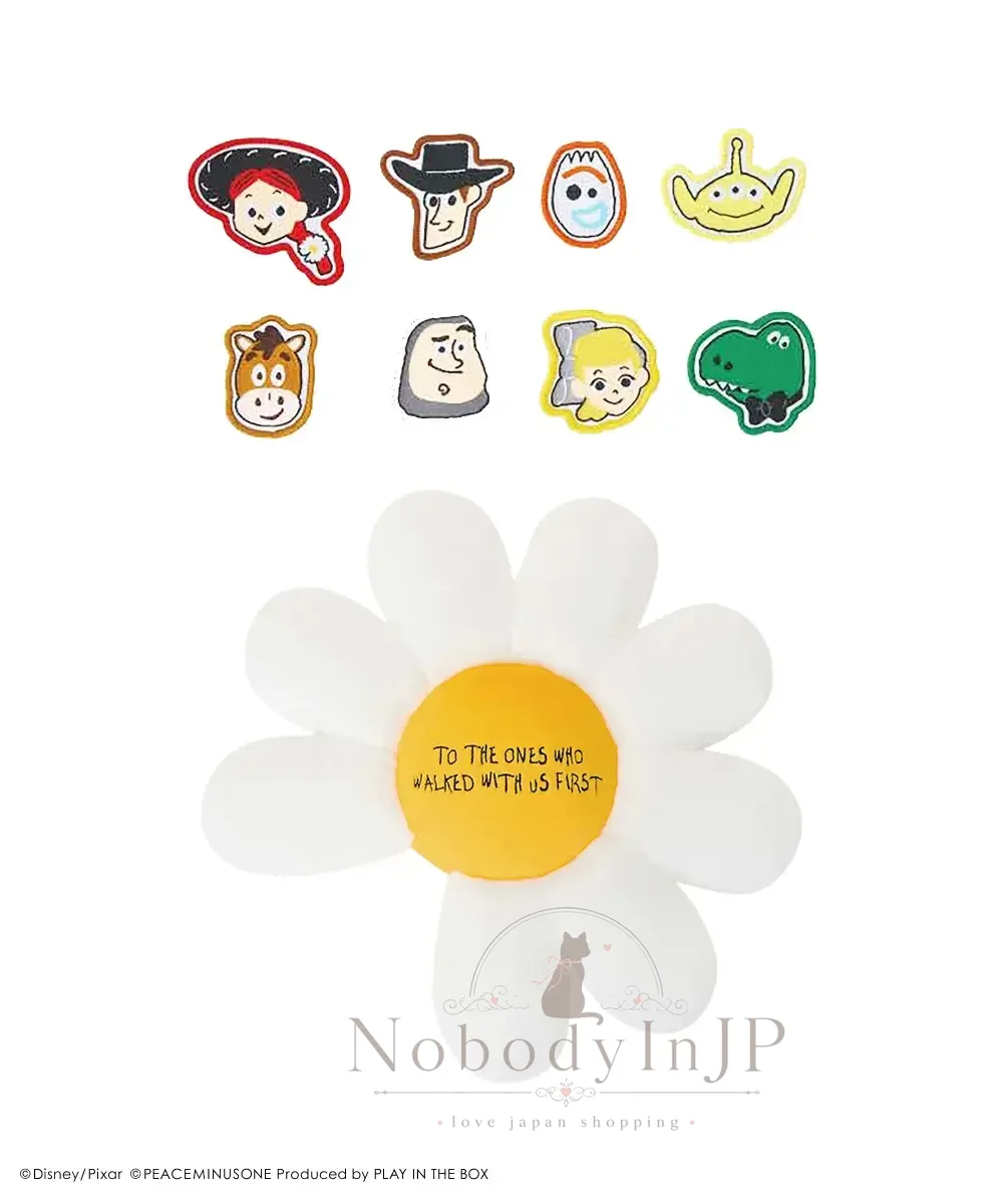 PEACEMINUSONE x DISNEY 玩具總動員GD聯名8入刺繡貼+抱枕組