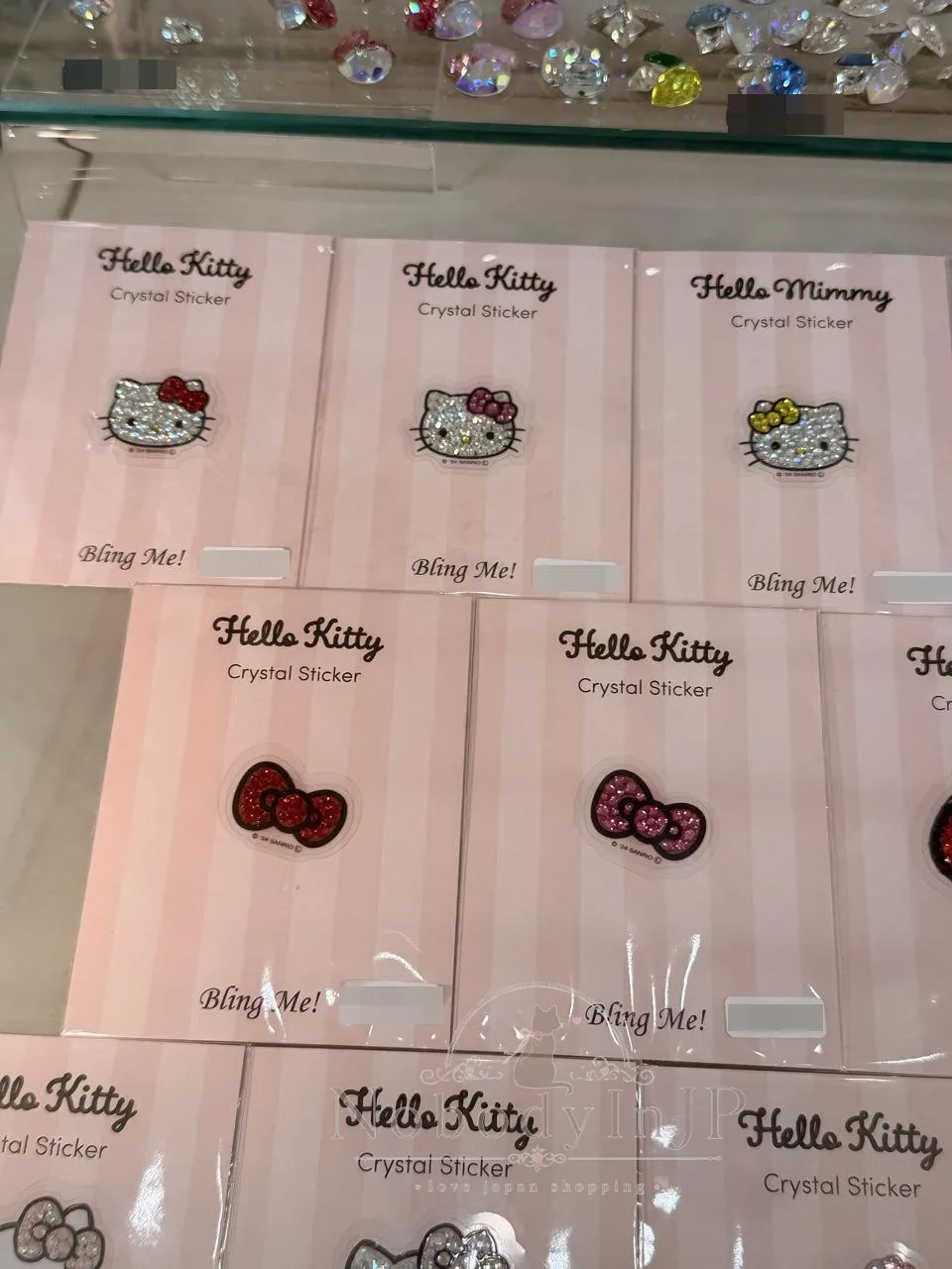 Sanrio 水鑽點綴透明貼紙