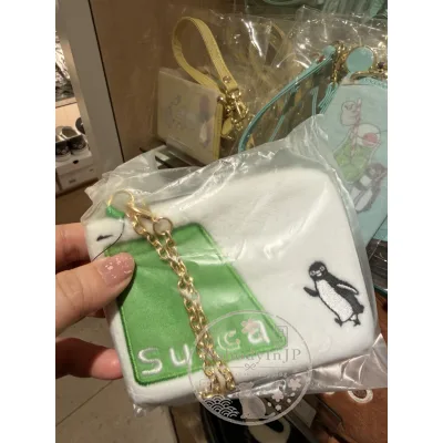 Suica企鵝絨毛金鏈票卡套