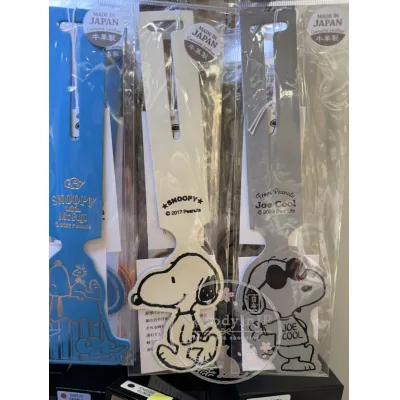 SNOOPY 史努比日本製牛皮行李吊牌