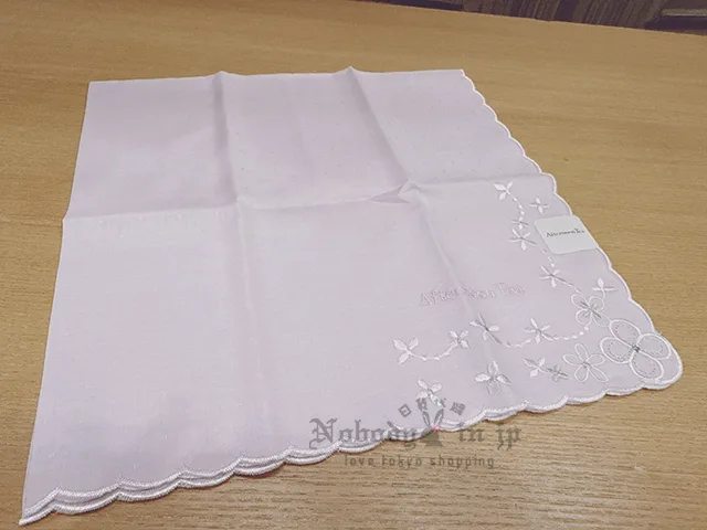 Afternoon Tea 花邊刺繡48x48cm手帕 特價現貨 原價279
